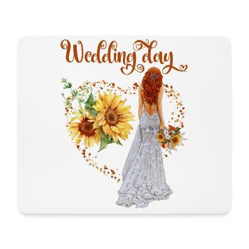 SunFlower Wedding Day - Mouse Pad (horizontal) - white - Front