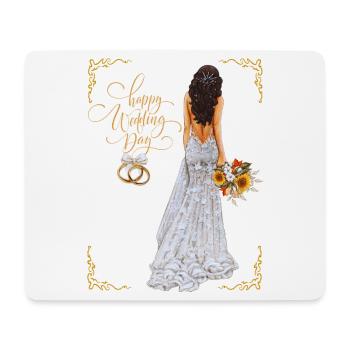 Happy Wedding Day - Mouse Pad (horizontal) - white - Front