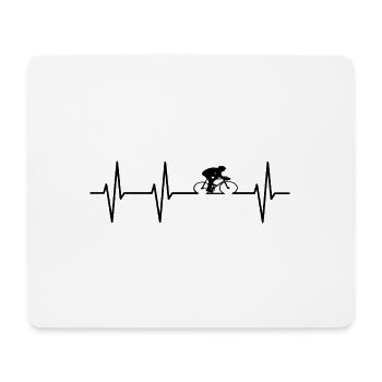 Vélo vélo de route - Tapis de souris (format paysage) - blanc - Devant