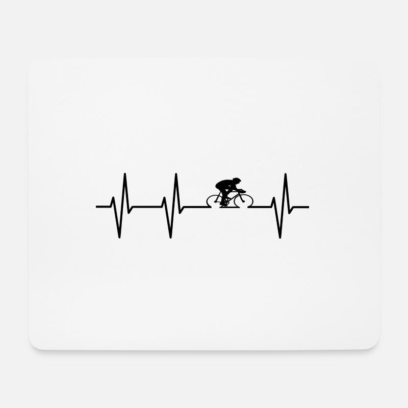 Fahrrad Rennrad - Mousepad (Querformat) - Weiß