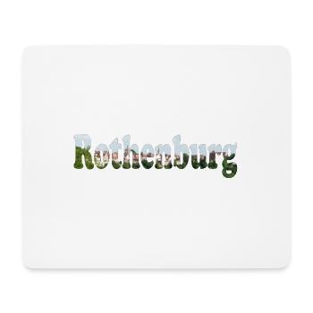 Mittelalterliche Stadt Rothenburg Tauber - Mousepad (Querformat) - Weiß - Vorne