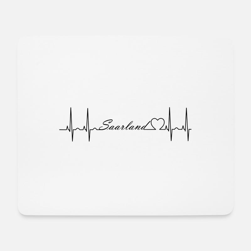 Saarland - Mousepad (Querformat) - Weiß