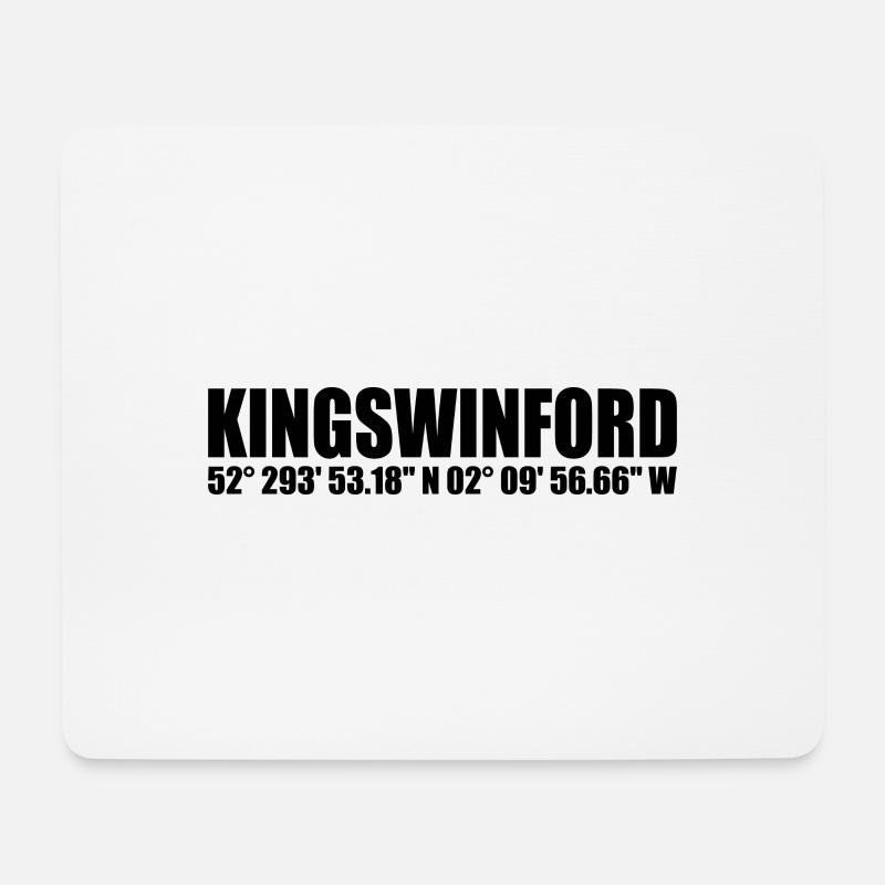 Kingswinford coordinates - Mouse Pad (horizontal) - white