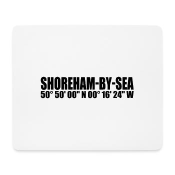 Shoreham-by-Sea coordinates - Mouse Pad (horizontal) - white - Front
