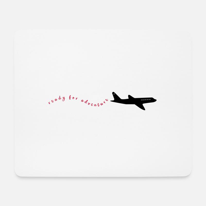 readyforadventure - Mouse Pad (horizontal) - white