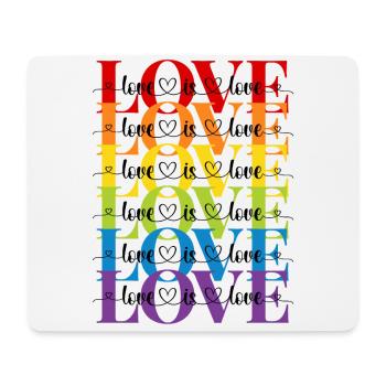 love is love - Mousepad (Querformat) - Weiß - Vorne