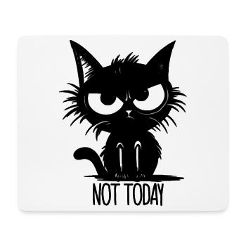 Not Today Cat Gift Idea - Mouse Pad (horizontal) - white - Front