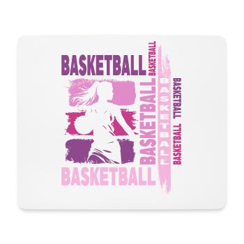 Basketball Woman Basketball Player Basketball Player - Mouse Pad (horizontal) - white - Front