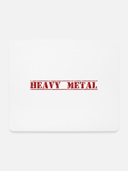 HEAVY METAL - Mousepad (Querformat) - Weiß