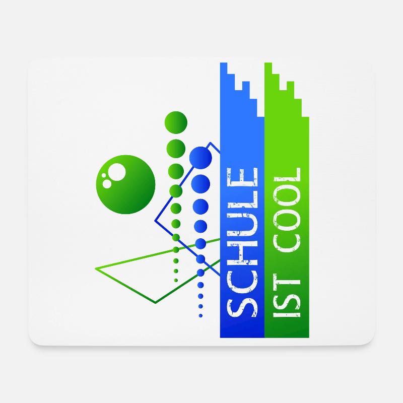 Schule ist cool - Mousepad (Querformat) - Weiß