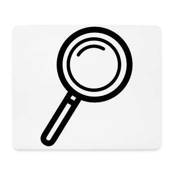 Magnifier Icon - Mouse Pad (horizontal) - white - Front