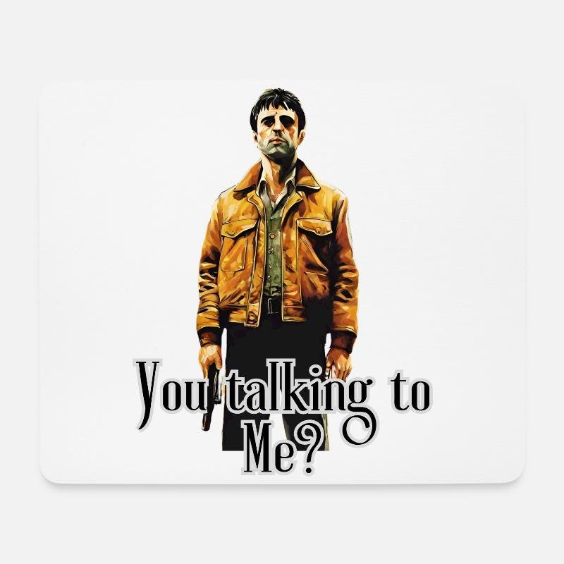 Du sprichst mit mir - Mousepad (Querformat) - Weiß