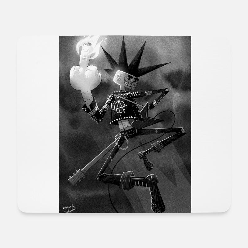 PUNK - Mouse Pad (horizontal) - white
