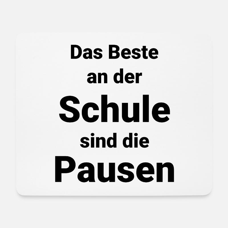 Schule Schüler Pausen Lernen - Mousepad (Querformat) - Weiß