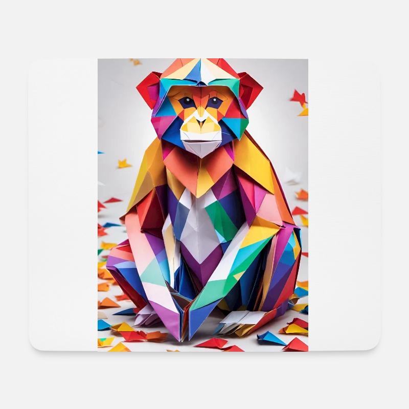 Rainbow Monkey - Mouse Pad (horizontal) - white