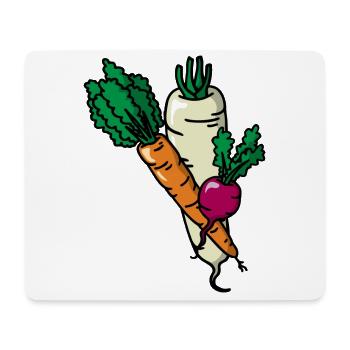 Gemüse Gemüsegarten Vegetables Garden Gärtner - Mousepad (Querformat) - Weiß - Vorne