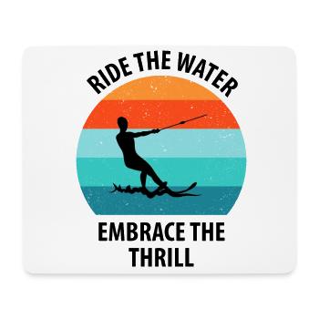 Water skis, water skis, water skiers - Mouse Pad (horizontal) - white - Front