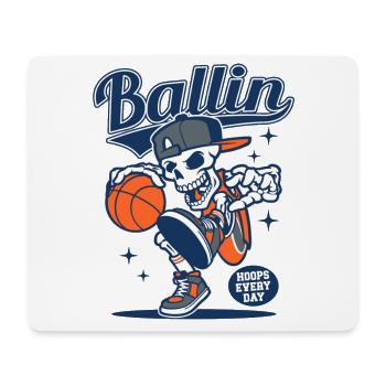 Basket-ball Joueurs de basket-ball Joueurs de basket-ball - Tapis de souris (format paysage) - blanc - Devant