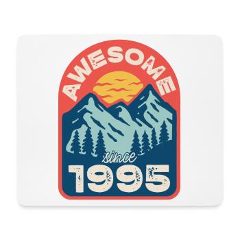 Awesome since 1995 - Mousepad (Querformat) - Weiß - Vorne