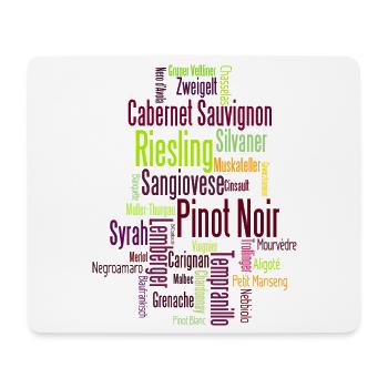 Rebsorten Mixed - Mousepad (Querformat) - Weiß - Vorne