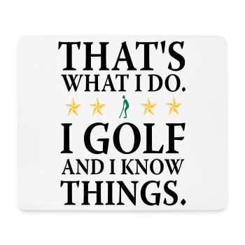 Ich do Golf - Mouse Pad (horizontal) - white - Front