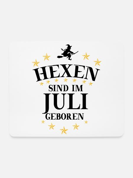Hexen Juli - Mousepad (Querformat) - Weiß