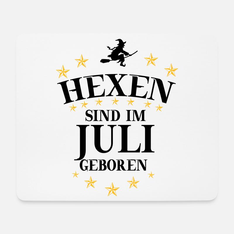 Hexen Juli - Mousepad (Querformat) - Weiß