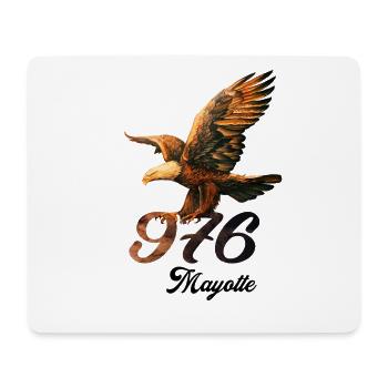 Mayotte 976 Aigle Organic Cotton Men's T-shirt - Mouse Pad (horizontal) - white - Front