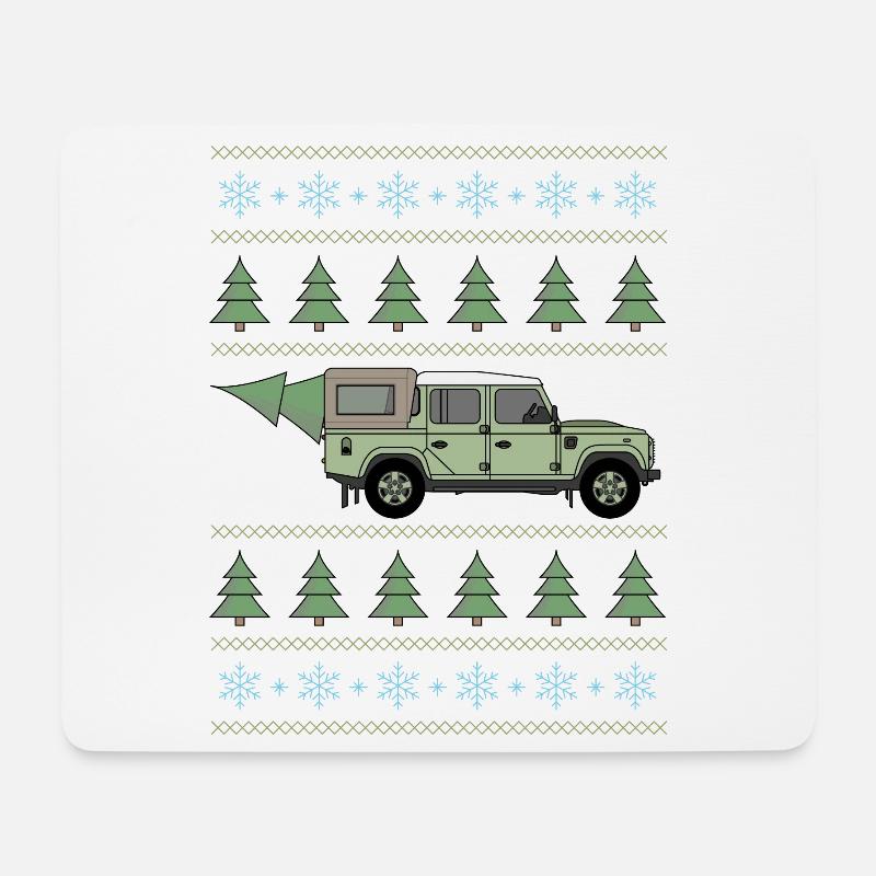 Defender Pickup - Tree - Mouse Pad (horizontal) - white