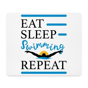 natation - Tapis de souris (format paysage) - blanc - Devant