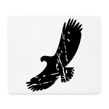 Adler - Mousepad (Querformat) - Weiß - Vorne