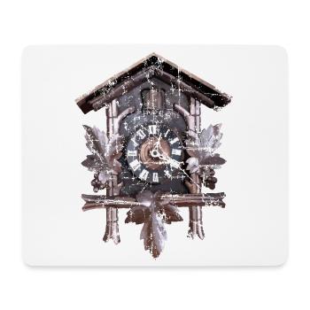 Kuckucksuhr - Mousepad (Querformat) - Weiß - Vorne
