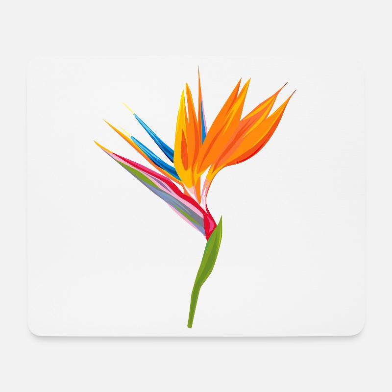 Paradiesvogel Farbenspiel - Mousepad (Querformat) - Weiß