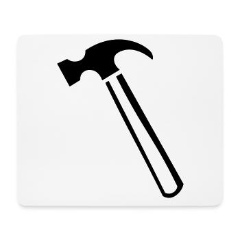 Hammer tool gift idea - Mouse Pad (horizontal) - white - Front