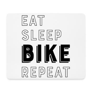 Biker - Tapis de souris (format paysage) - blanc - Devant