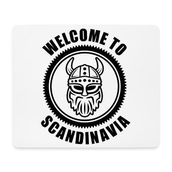 Vikings Logo Welcome to Scandinavia - Mouse Pad (horizontal) - white - Front