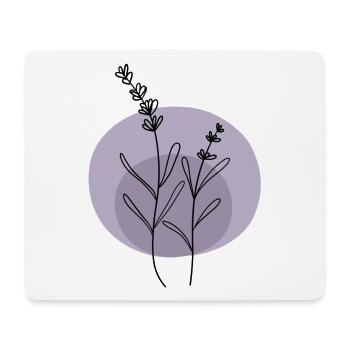 Lavande noir violet - Tapis de souris (format paysage) - blanc - Devant