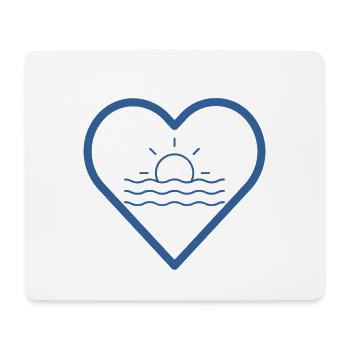 Sea in the heart - Mouse Pad (horizontal) - white - Front