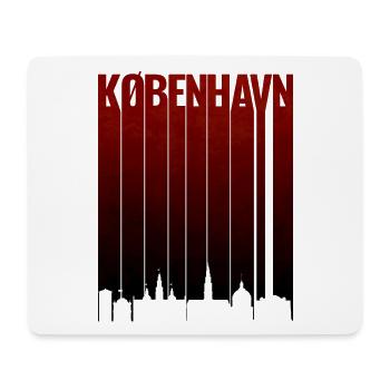 Faute de frappe du gradient rouge de Copenhague - Tapis de souris (format paysage) - blanc - Devant