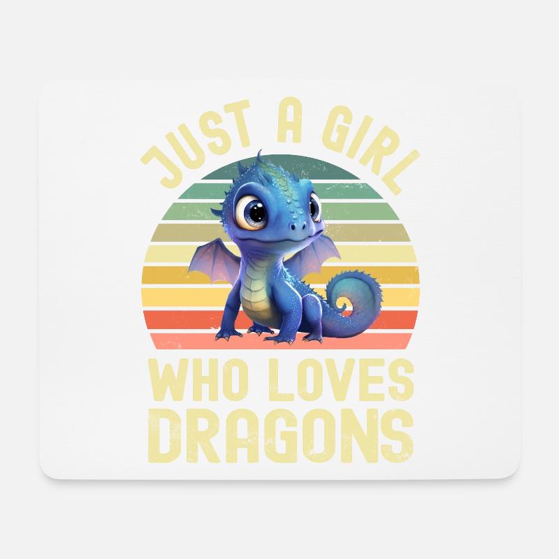Dragon Dragon - Mouse Pad (horizontal) - white