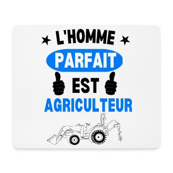 Homme Parfait Agriculteur - Tapis de souris (format paysage) - blanc - Devant