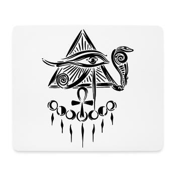 Œil d’Horus Œil d’Horus - Tapis de souris (format paysage) - blanc - Devant