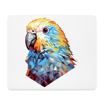 Wellensittich Polygon Vogel Wellensittiche - Mousepad (Querformat) - Weiß - Vorne