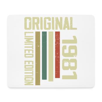 Retro 1981 cadeau 43e anniversaire Vintage 1981 - Tapis de souris (format paysage) - blanc - Devant
