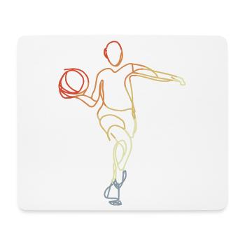Basketballspielerin Vintage - Mousepad (Querformat) - Weiß - Vorne