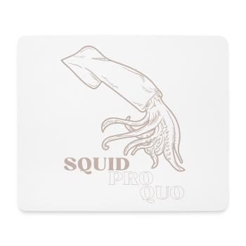 Squid Pro Quo Line Art-Raster - Mousepad (Querformat) - Weiß - Vorne