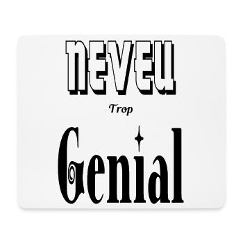 Neveu Trop Génial - Tapis de souris (format paysage) - blanc - Devant