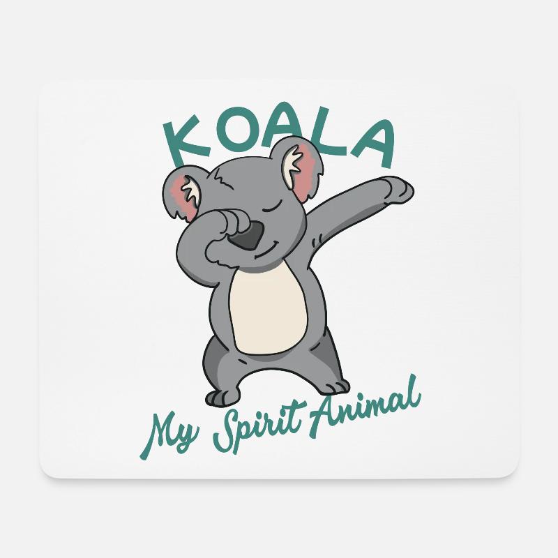 Koala is my Spirit Animal - Mousepad (Querformat) - Weiß