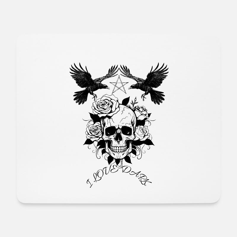 Love Dark - Mousepad (Querformat) - Weiß