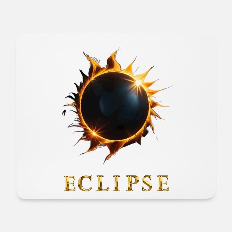 Eclipse - Tapis de souris (format paysage) - blanc